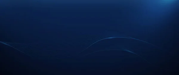 抽象的なブルーダイナミック豪華なコンセプトの背景に波 未来的なハイテクの概念 ベクターイラスト — ストックベクタ