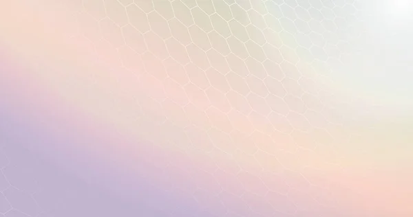 Pastel Coloré Abstrait Avec Fond Motif Hexagone Blanc Illustration Vectorielle — Image vectorielle