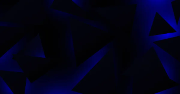 Abstrakt Blå Geometrisk Triangel Kaotisk Bakgrund Digital Futuristisk Teknik Koncept — Stock vektor