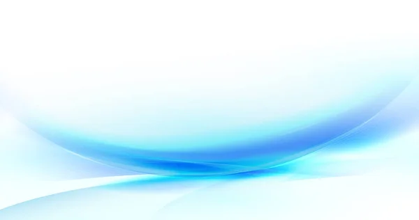 Fondo Ondulado Dinámico Azul Blanco Suave Abstracto Concepto Futurista Alta — Vector de stock