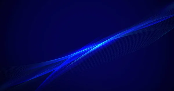 Синя Динамічна Хвиляста Технологія Абстрактний Фон Футуристична Концепція Високих Технологій — стоковий вектор