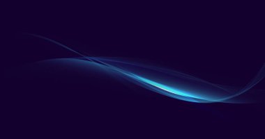 Mavi soyut dinamik çizgiler, dalgalı teknoloji soyut arka plan. Fütürist yüksek teknoloji kavramı. Vektör illüstrasyonu