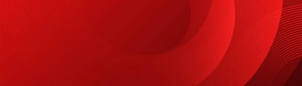 Červené Abstraktní Pozadí Zářivými Geometrickými Čarami Kruhové Křivky Moderní Lesklé Vektorová Grafika
