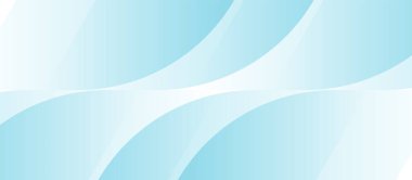 Soyut mavi ve beyaz dalgalı arkaplan çizgileri. Dinamik dalga deseni. Minimum modern pankart. Görüntü vektörü