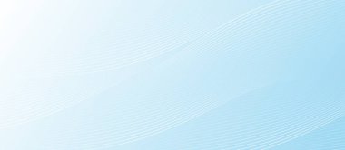 Açık mavi bir gradyan üzerinde beyaz dalgalı çizgiler içeren yumuşak soyut arkaplan, sakin ve modern bir tasarım yaratıyor.