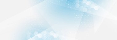 Açık mavi eğimli soyut arkaplan noktalı dokular, geometrik şekiller ve altıgen desenler