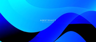 Soyut mavi dijital dinamik dalga arkaplanı. Fütürist yüksek teknoloji kavramı. İş ilanları, el ilanları ve sunumlar. Vektör illüstrasyonu