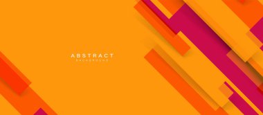 Soyut turuncu köşegen şekilli, fütüristik kavramsal arka plan. Pankart, broşür, poster, kapak, web sitesi ve başlık için geometrik çizgi tasarımı