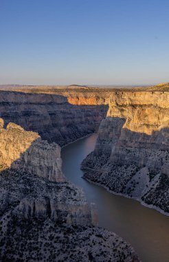 Manzaralı Bighorn Kanyonu Montana manzarası