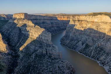 Manzaralı Bighorn Kanyonu Montana manzarası