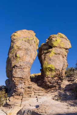 a scenic winter landscape in the Chiricahua National Monument Arizona