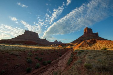 Yazın Utah çöl manzarası