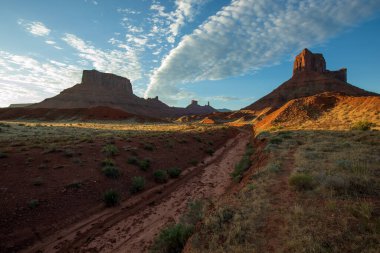 Yazın Utah çöl manzarası