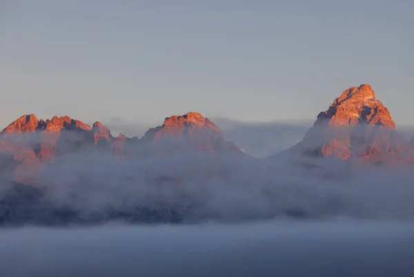 Paisaje Xcenic Cordillera Teton Wyoming Otoño — Foto de Stock