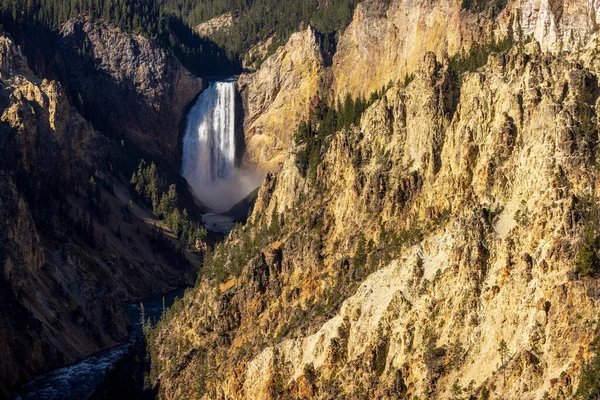 Scenic Yellowstone Falls Landscape Yellowstone National Park Wyoming — Stock Photo, Image