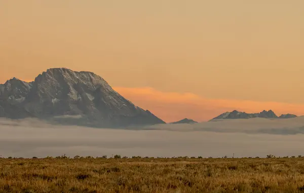 Uma Paisagem Outono Cênica Grand Teton National Park Wyoming Imagens De Bancos De Imagens