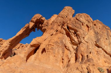 Nvada Çölü 'ndeki Ateş Vadisi Parkı' nda manzaralı bir manzara.