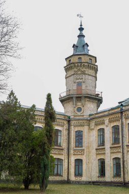 Old Ukrainian castle house architecture main building of National Technical University of Ukraine. Kyiv Polytechnic Institute. NTUU KPI