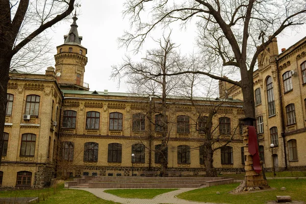 Old Ukrainian castle house architecture main building of National Technical University of Ukraine. Kyiv Polytechnic Institute. NTUU KPI