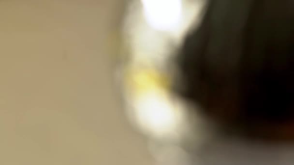 Defocus Bokeh Абстрактний Синій Фон Дзеркальний Диско Кульковий Фон Блискуча — стокове відео
