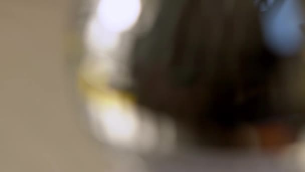 Bbokeh Soyut Bulanık Arkaplanı Sil Ayna Disko Topu Arka Planı — Stok video