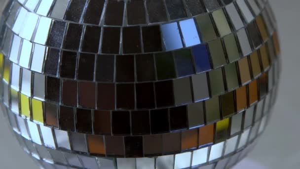 Miroir Fond Balle Disco Décoration Brillante Décor Argenté Party Disco — Video