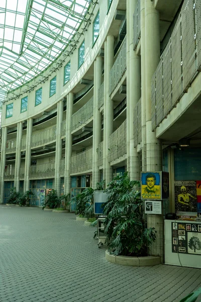 Библиотека Варшавского Университета Польская Современная Архитектура Высшее Образование Польше Здание — стоковое фото