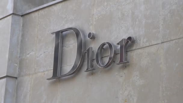 Beverly Hills Usa Aug 2021 Beautiful Reflections Glass Facade Dior