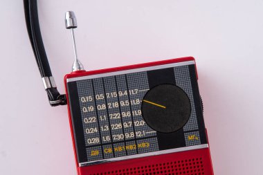 Eski radyo anteni. Retro cihazı. Neiva Rp 305 SSCB 1970 dolaylarında. Ukrayna, Kyiv - 25 Ocak 2025