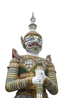 Geleneksel Tayland tarzı dev heykel Dawn Bangkok, Tayland Tapınağı 'nda