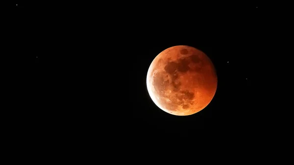 Lunar Eclipse Фото Кров Яного Місяця — стокове фото
