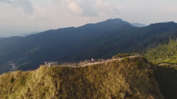 Vedere Aeriană Dealului Chee Dao Chiang Rai Thailanda — Videoclip de stoc
