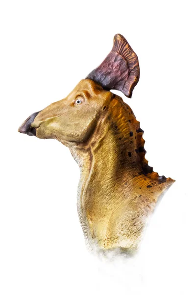 Szef Olorotytan Dinozaur Odizolowanym Tle — Zdjęcie stockowe