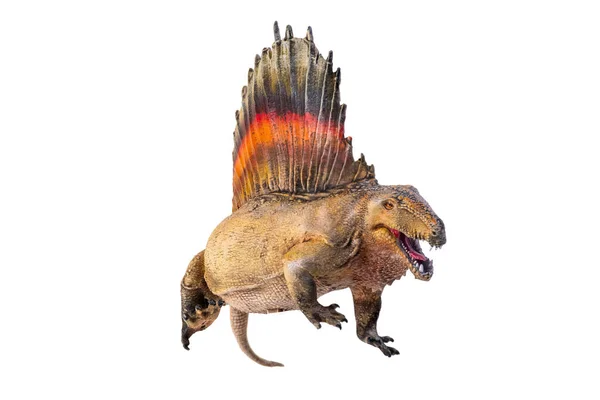 Dinosaurie Dimetrodon Isolerad Bakgrund — Stockfoto