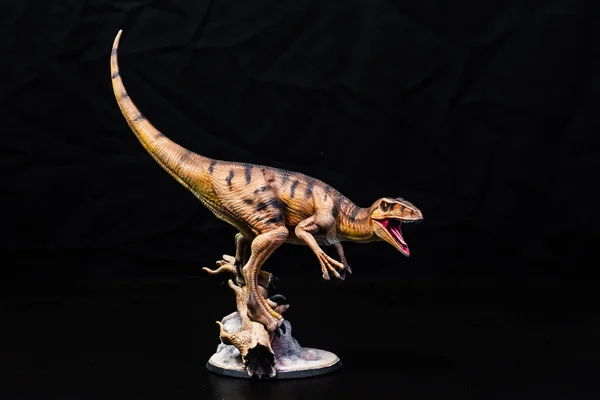 Dinosauro Velociraptor Buio — Foto Stock