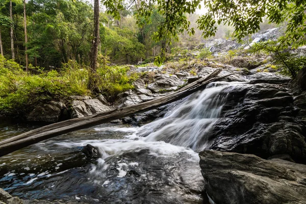 Khlong Nam Lai Cascada Hermosas Cascadas Klong Lan Parque Nacional — Foto de Stock