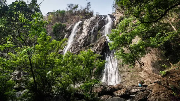 Khlong Lan Waterfall Beautiful Waterfalls Klong Lan National Park Thailand — Foto de Stock