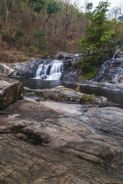 Khlong Nam Lai Waterval Prachtige Watervallen Klong Lan Nationaal Park — Stockfoto
