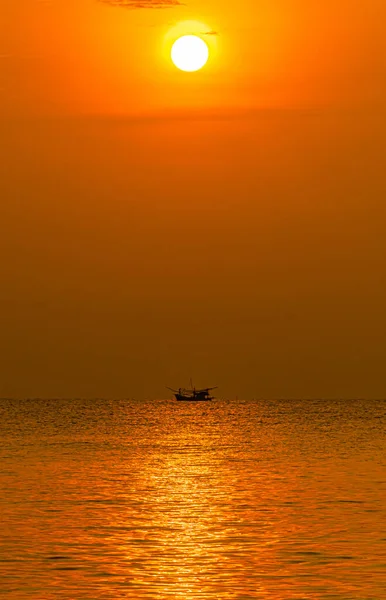Landschap Van Prachtige Zonsopgang Zonsondergang Zee — Stockfoto