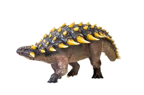 Dinozaur Ankilozaur Pojedyncze Tło — Zdjęcie stockowe