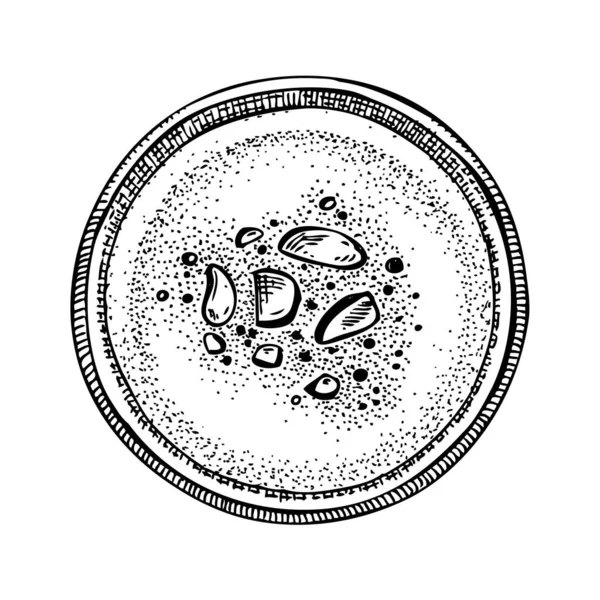 Фісташкове Молоко Прозорому Скляному Ескізі Рука Намальована Органічним Молочним Білковим — стоковий вектор