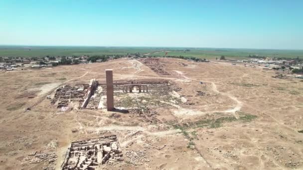 Mengembalikan Sisa Sisa Universitas Harran Reruntuhan Kuno Salah Satu Pemukiman — Stok Video