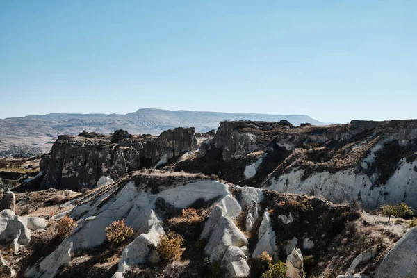 Скальные Образования Провинции Невшехир Турция Извержение Вулканического Ландшафта Каппадокии — стоковое фото