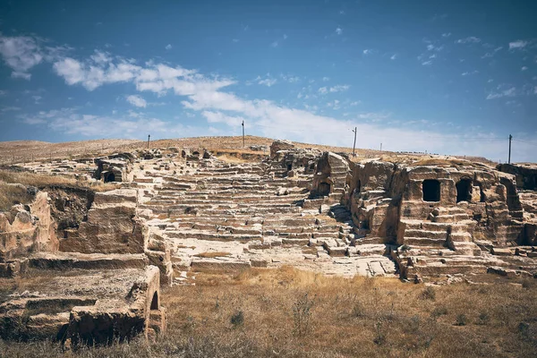 ダラまたはダラス古代都市 メソポタミア北部の東ローマ要塞都市の遺跡 トルコのマルディン州オグズ村 — ストック写真