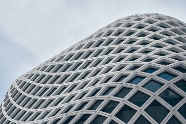 Beyrut Merkez Bölgesi 'nin büyük ticari bölgesinde Zaha Hadid tarafından tasarlanan Beyrut Souks' taki tamamlanmamış bina. Beyrut Çorbaları. Beyrut, Lübnan - Mayıs 2023