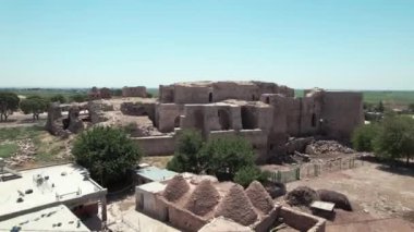 Harran 'daki eski harabelerin havadan görünüşü, Yukarı Mezopotamya' nın büyük antik kenti, günümüzde Sanliurfa ilinin bir ilçesidir..