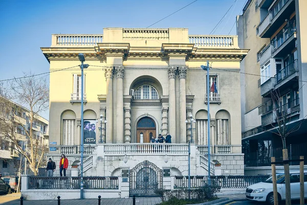 セルビア ベオグラードのニコラ テスラ博物館外観 2023年2月 — ストック写真