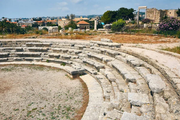 Anfiteatro Romano Antigua Ciudad Byblos Jbeil Líbano Unesco Patrimonio Humanidad — Foto de Stock