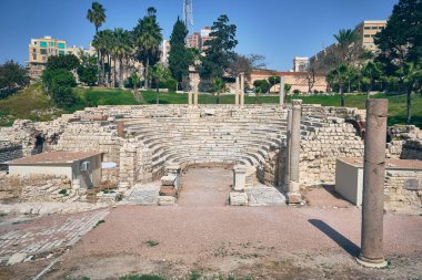 İskenderiye, Mısır 'daki Roma amfitiyatrosunun kalıntıları