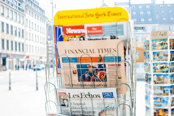 Paris Frankrike Mar 2015 Tilt Shift Lins Internationell Press Till — Stockfoto